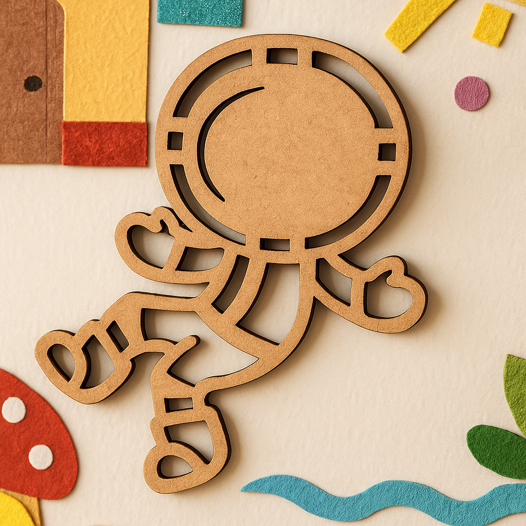 DIY MDF Astronaut Cutout for Painting & Kids Decor