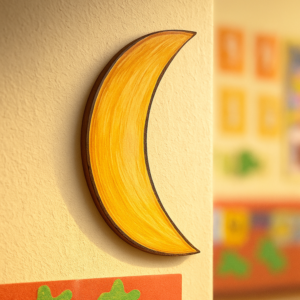 DIY MDF Crescent Moon Cutout for Painting, Mandala Art & Home Decor