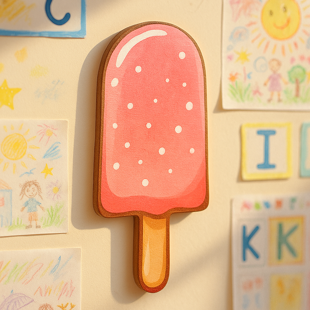 DIY MDF Ice Cream Shape Cutout for Painting, Craft & Home Decor