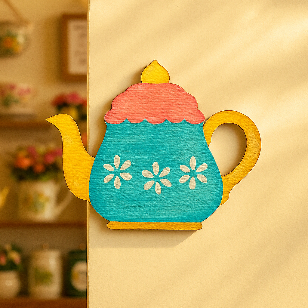 DIY MDF Teapot Shape Cutout for Painting, Craft & Home Decor