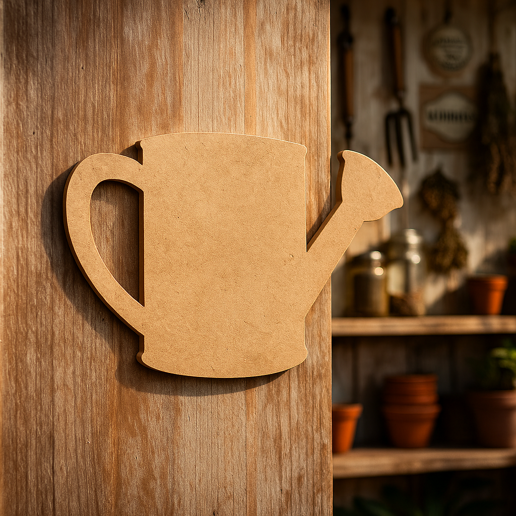 DIY MDF Watering Can Shape Cutout for Painting, Craft & Home Decor