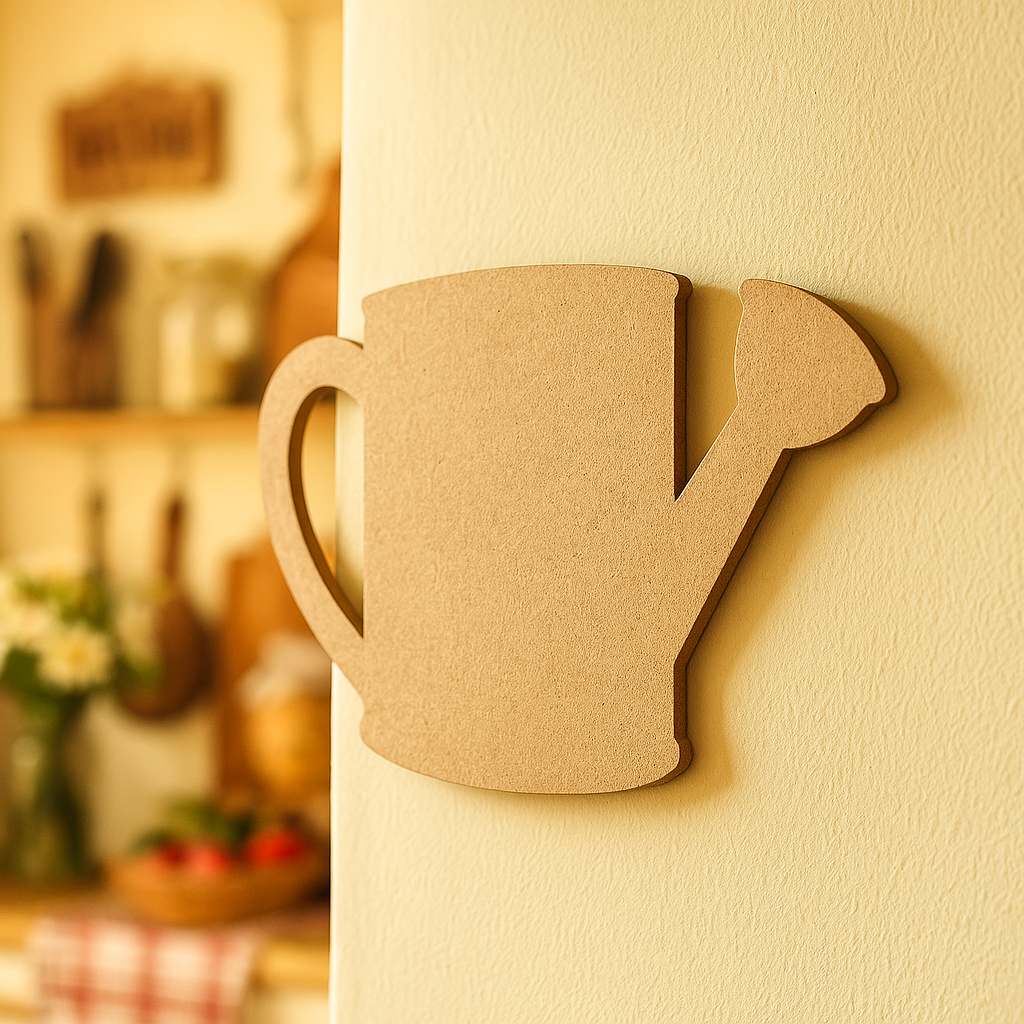 DIY MDF Watering Can Shape Cutout for Painting, Craft & Home Decor