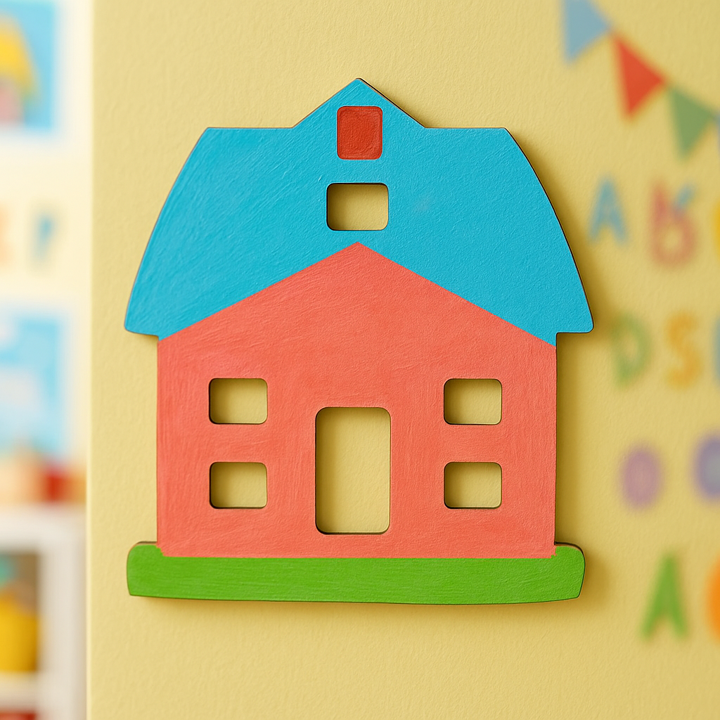 DIY MDF House Cutout Board for Painting & Craft Projects