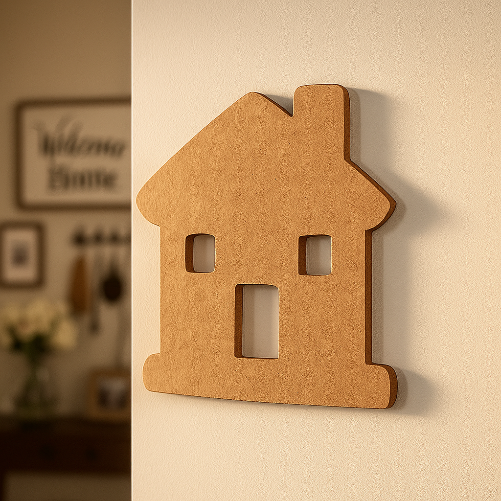DIY MDF House Cutout for Painting, Art & Home Decor