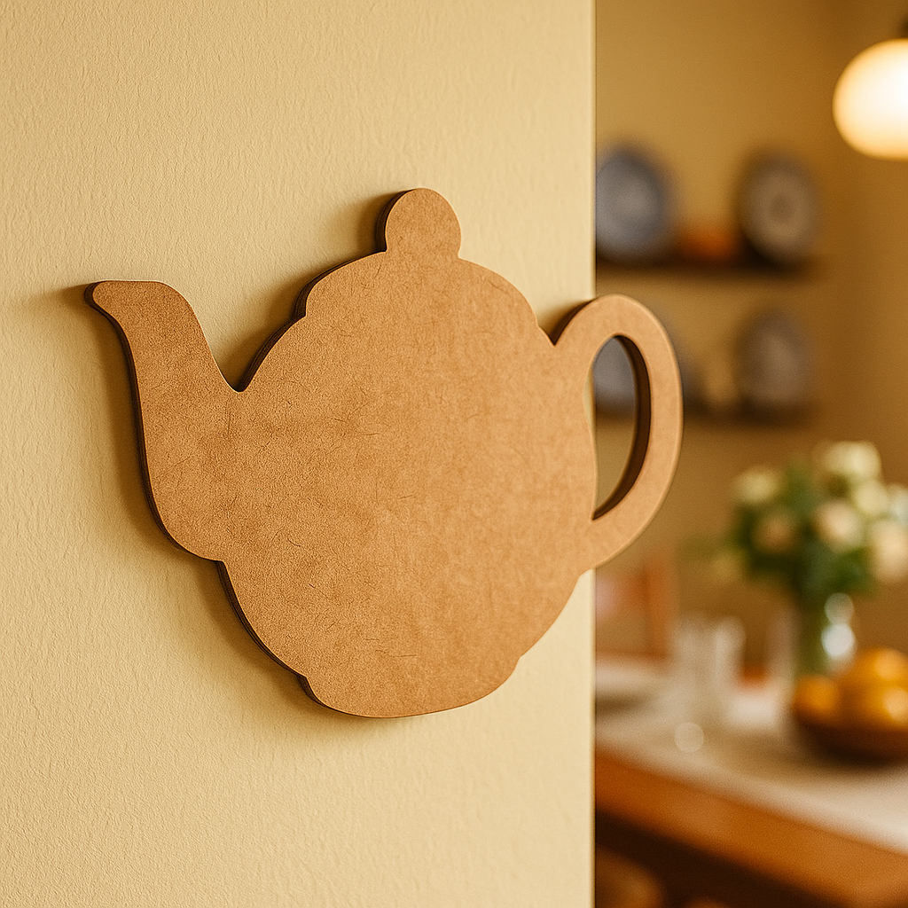 DIY MDF Teapot Cutout for Painting, Craft & Home Decor