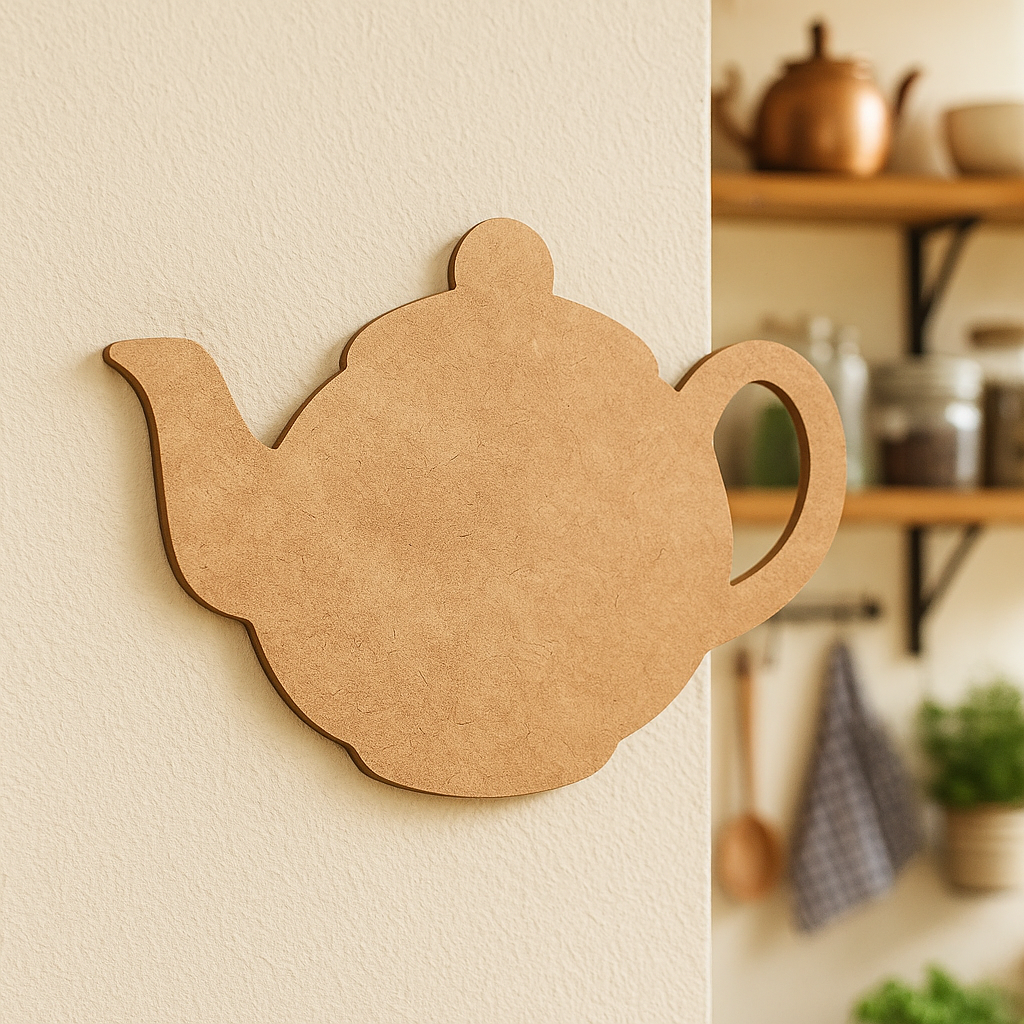 DIY MDF Teapot Cutout for Painting, Craft & Home Decor