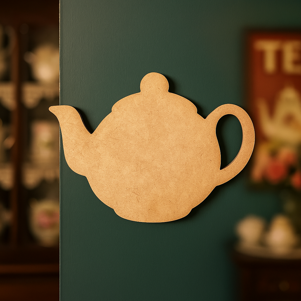 DIY MDF Teapot Cutout for Painting, Craft & Home Decor