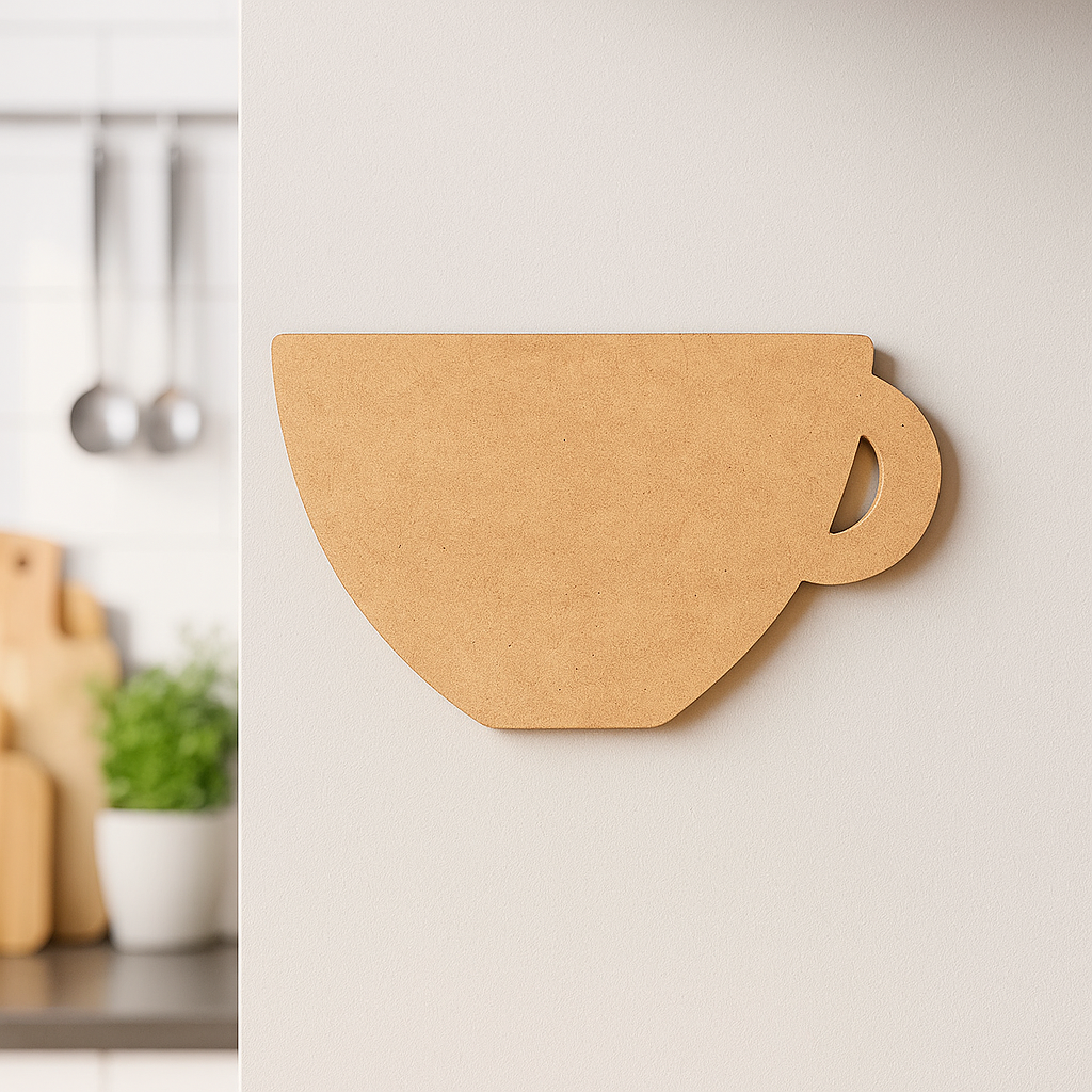 DIY MDF Cup Cutout for Painting, Craft & Home Decor
