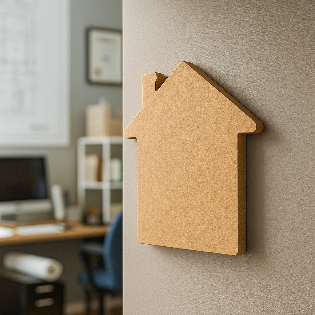 DIY MDF House Cutout Board for Painting & Craft Decor