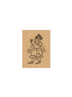 Traditional painting design printed on MDF board for DIY art and craft projects 