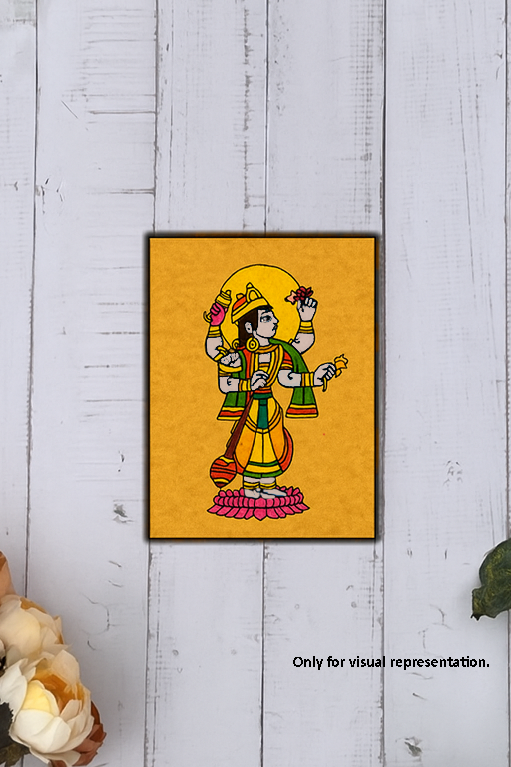 Religious painting MDF craft base for pooja room décor