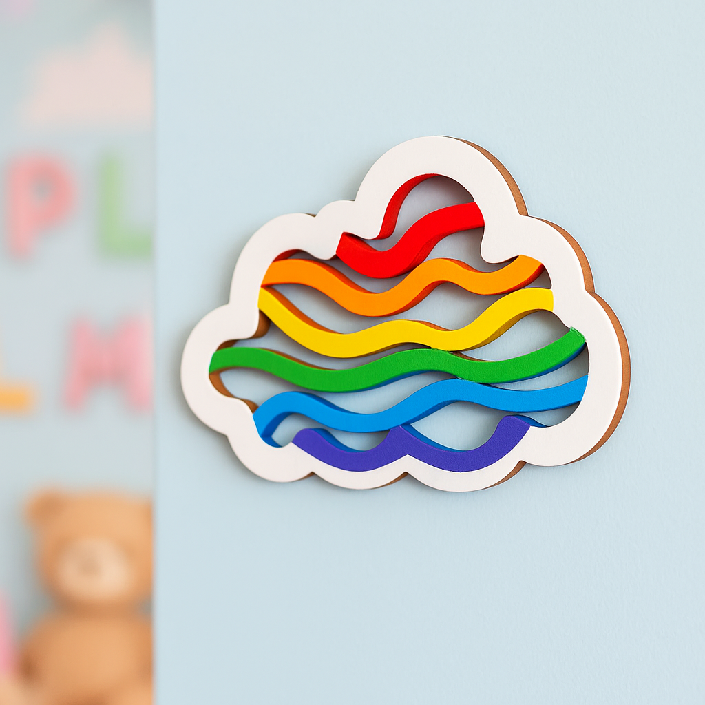 DIY MDF Cloud Cutout for Painting, Kids Decor & Craft