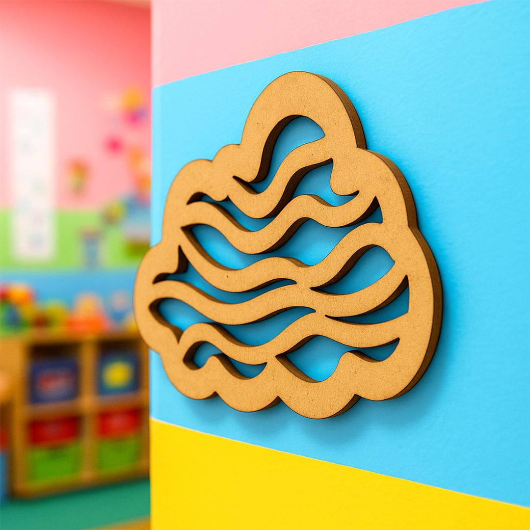 DIY MDF Cloud Cutout for Painting, Kids Decor & Craft