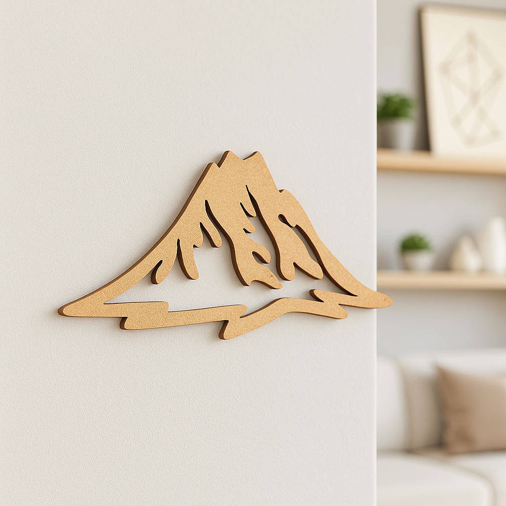 DIY MDF Mountain Cutout for Painting & Wall Decor