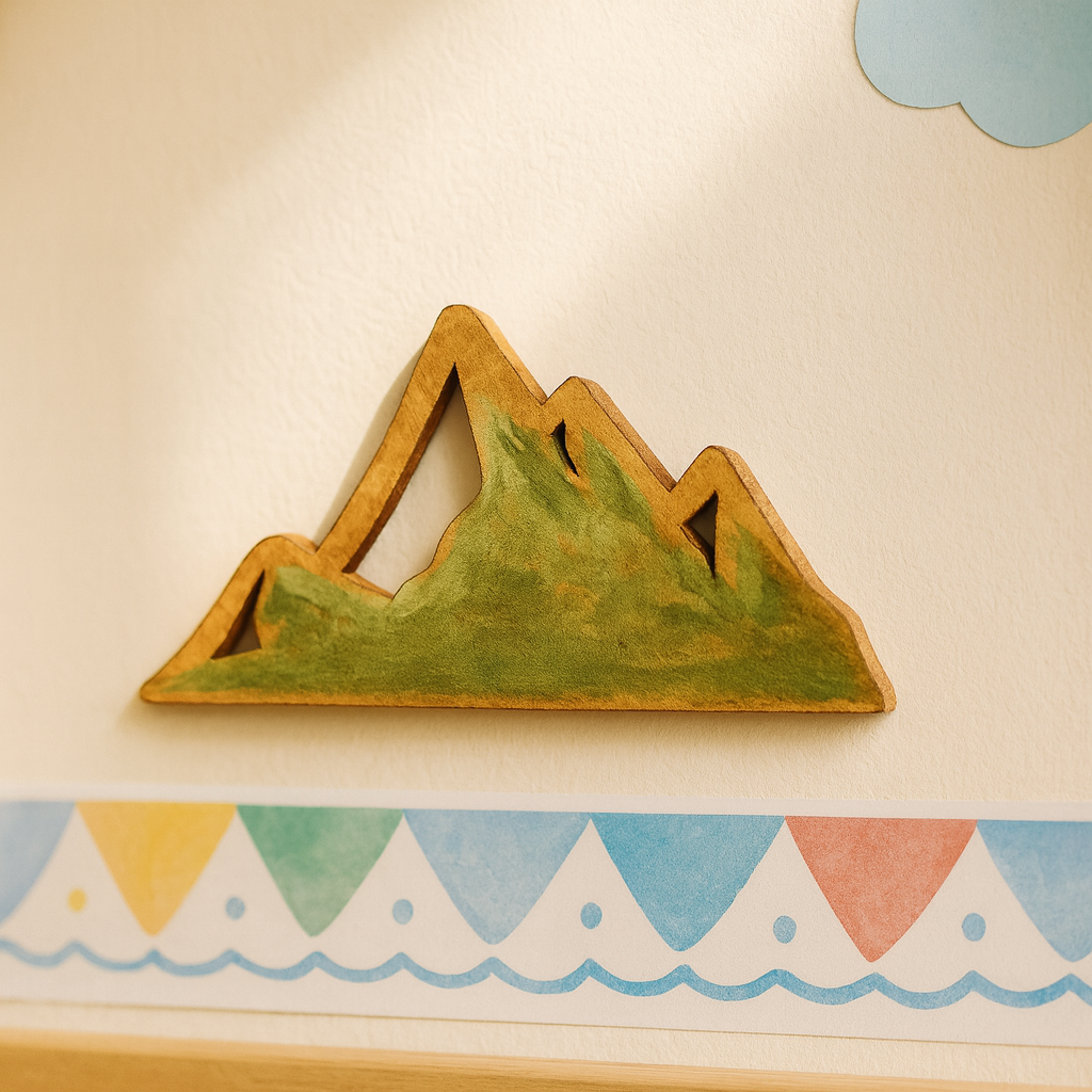 DIY MDF Mountain Silhouette Cutout for Painting & Decor