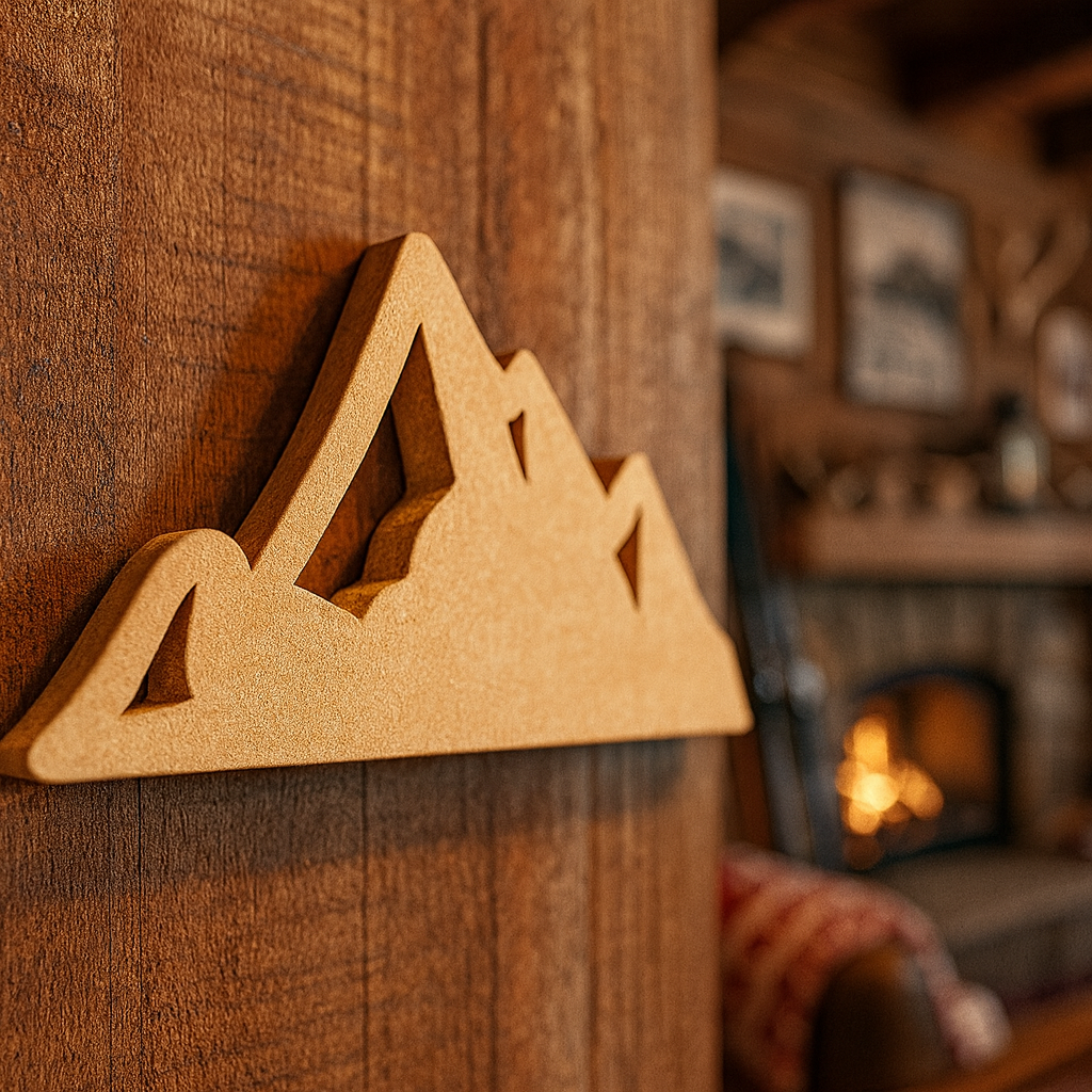 DIY MDF Mountain Silhouette Cutout for Painting & Decor