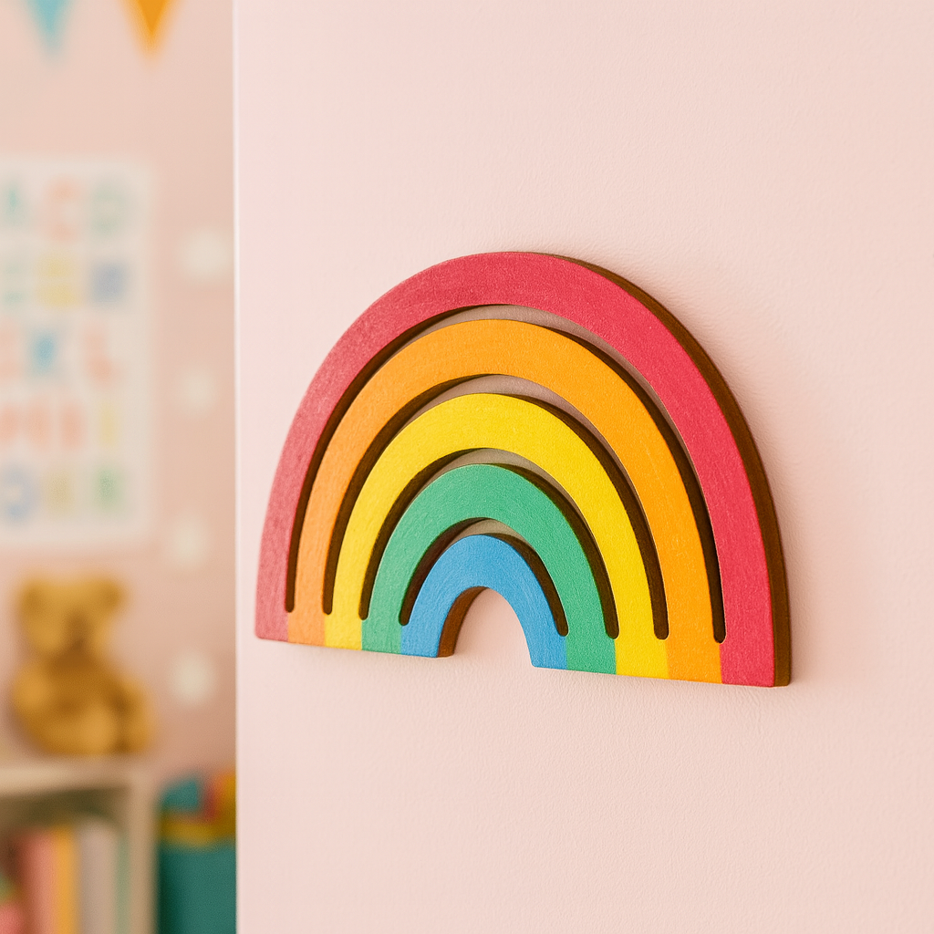 DIY MDF Rainbow Cutout for Painting, Kids & Nursery Decor