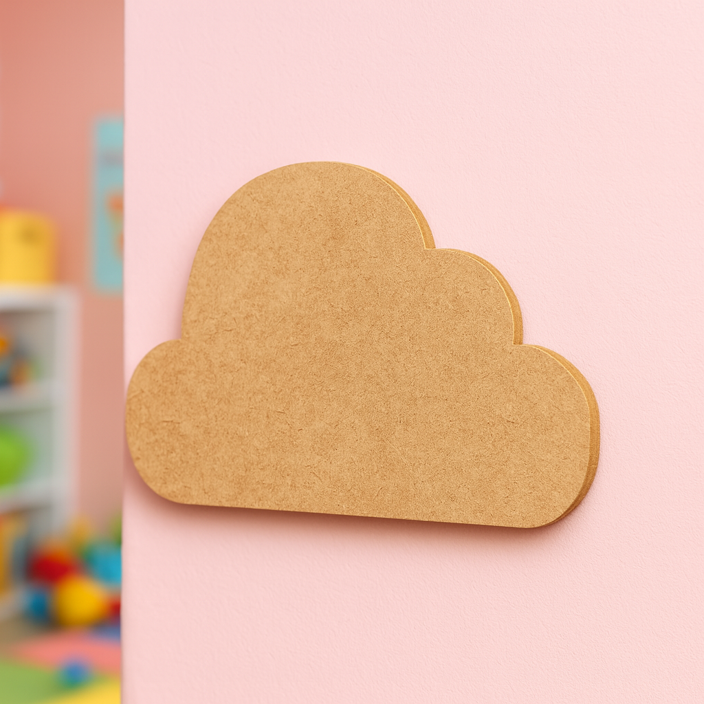 DIY Large MDF Cloud Cutout for Painting & Nursery Decor