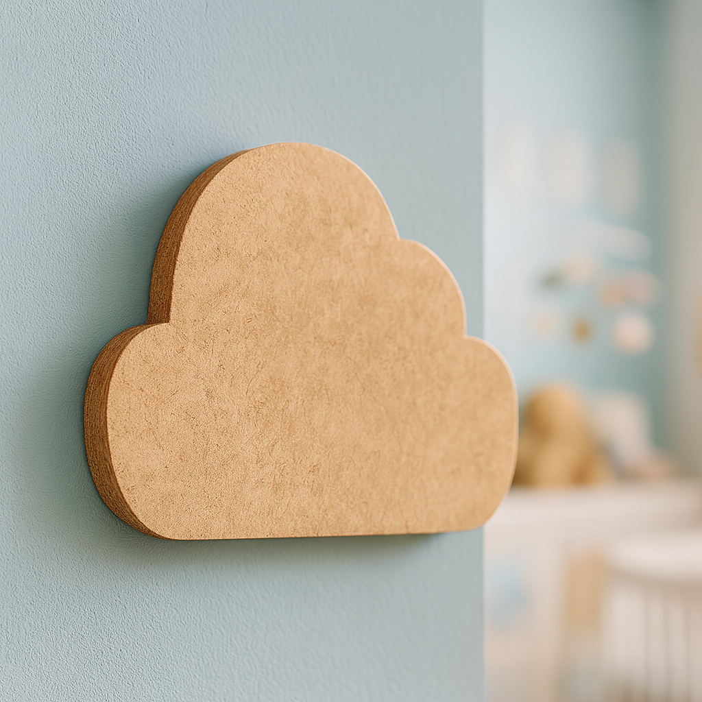 DIY Large MDF Cloud Cutout for Painting & Nursery Decor