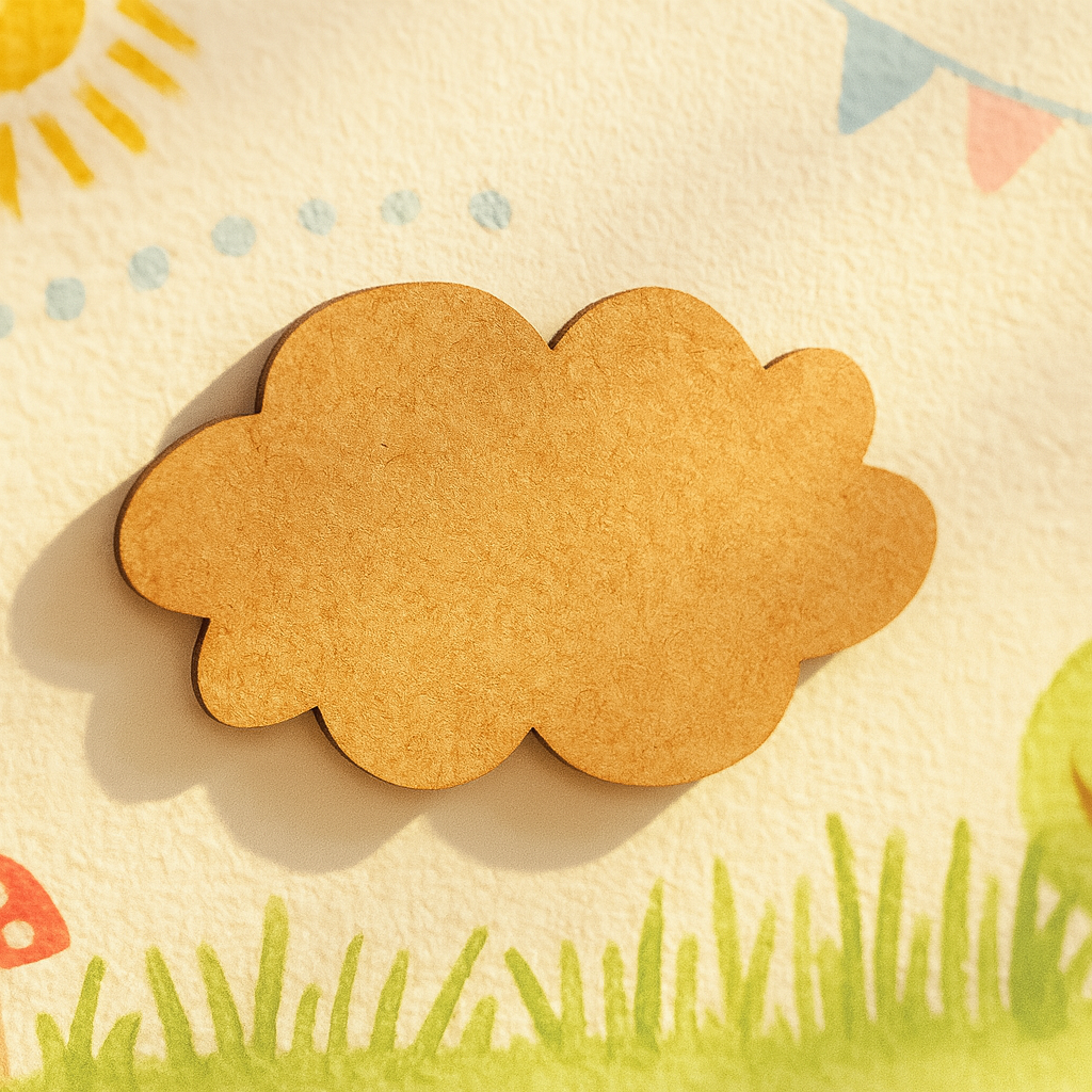 DIY Wide MDF Cloud Cutout for Painting & Nursery Decor