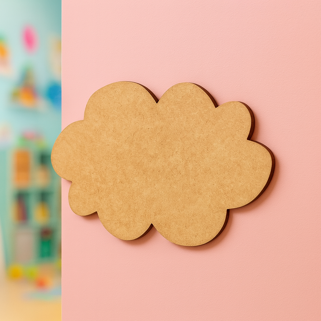 DIY Wide MDF Cloud Cutout for Painting & Nursery Decor