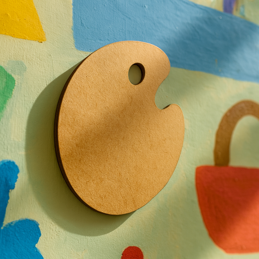 DIY MDF Paint Palette Cutout for Art & Craft Projects