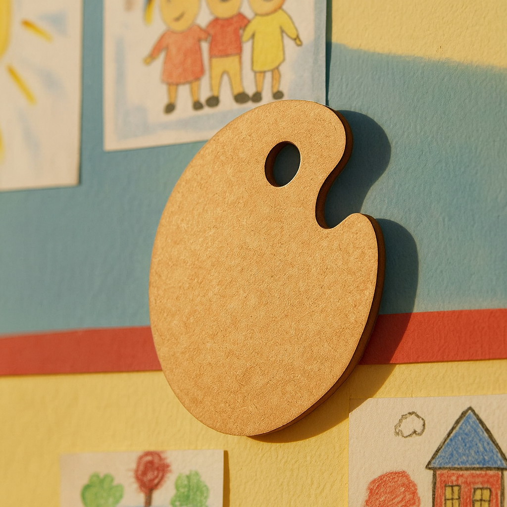 DIY MDF Paint Palette Cutout for Art & Craft Projects