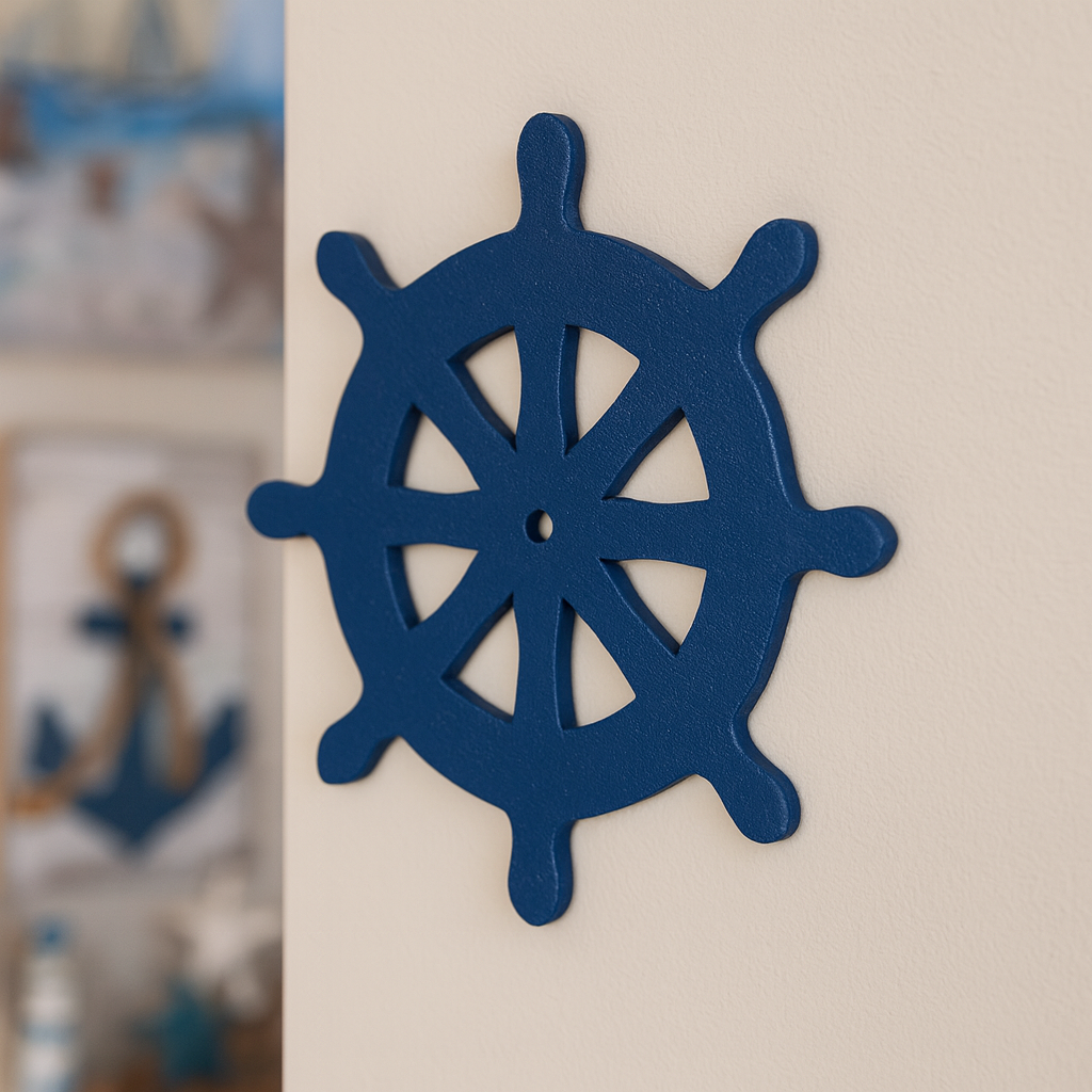 DIY MDF Ship Wheel Cutout for Nautical Decor Crafts