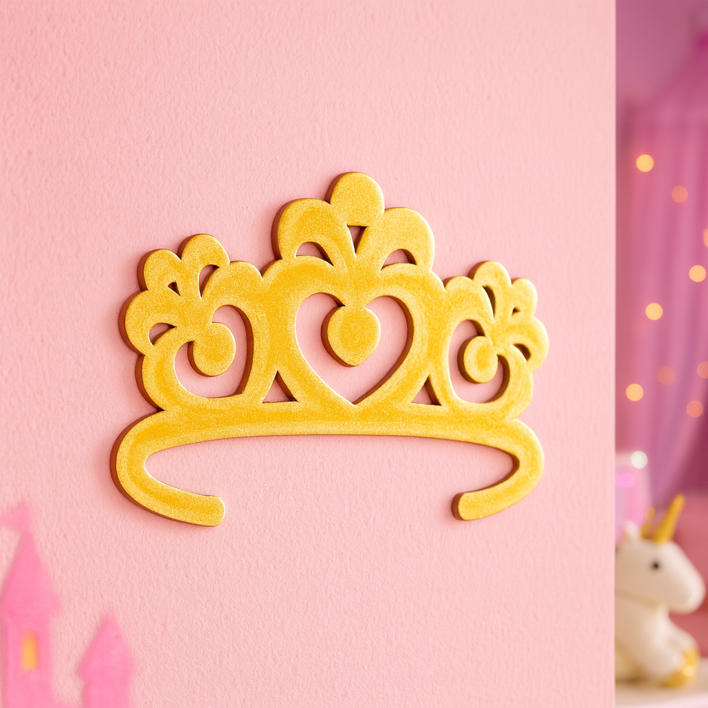 DIY MDF Decorative Crown Cutout for Craft & Home Decor
