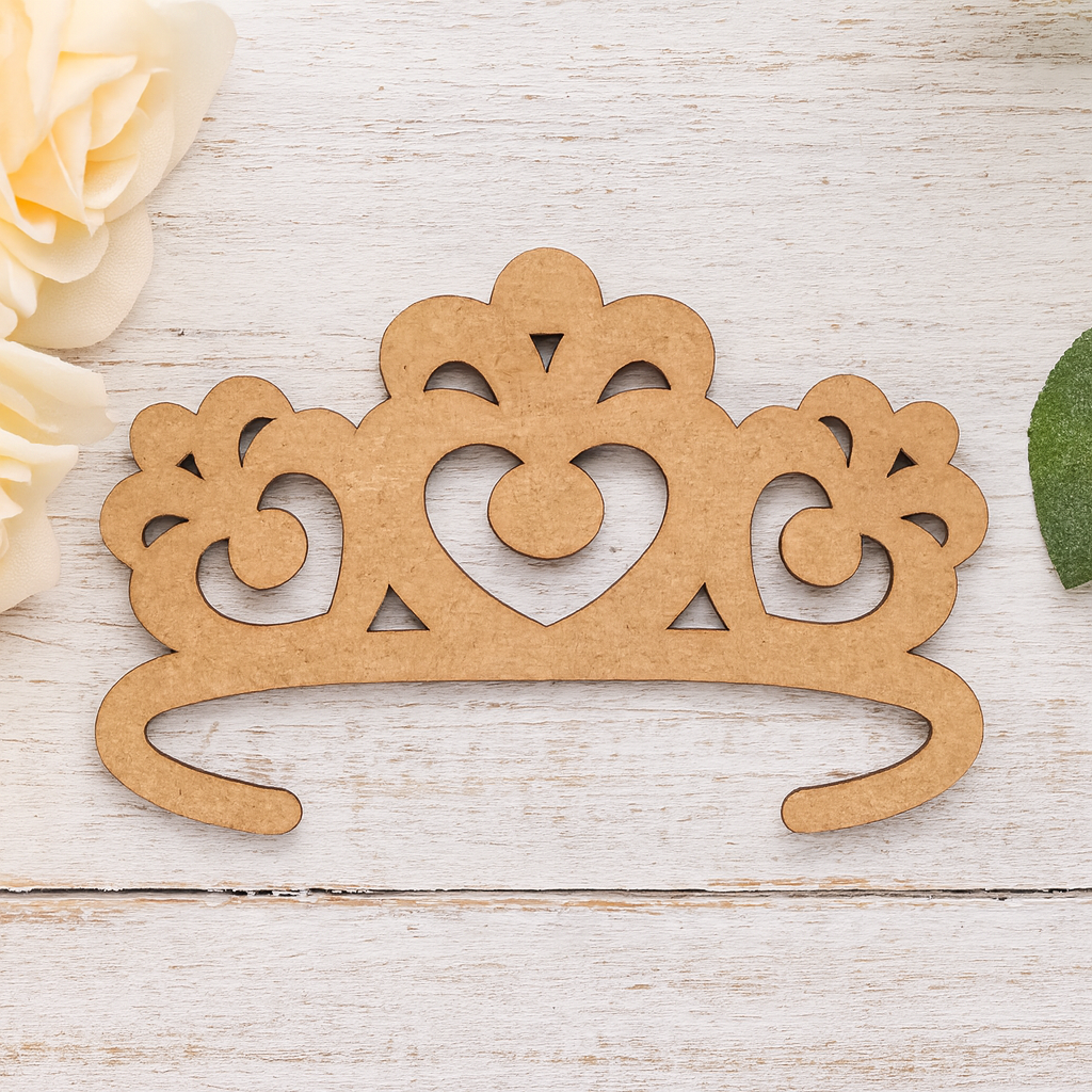 DIY MDF Decorative Crown Cutout for Craft & Home Decor