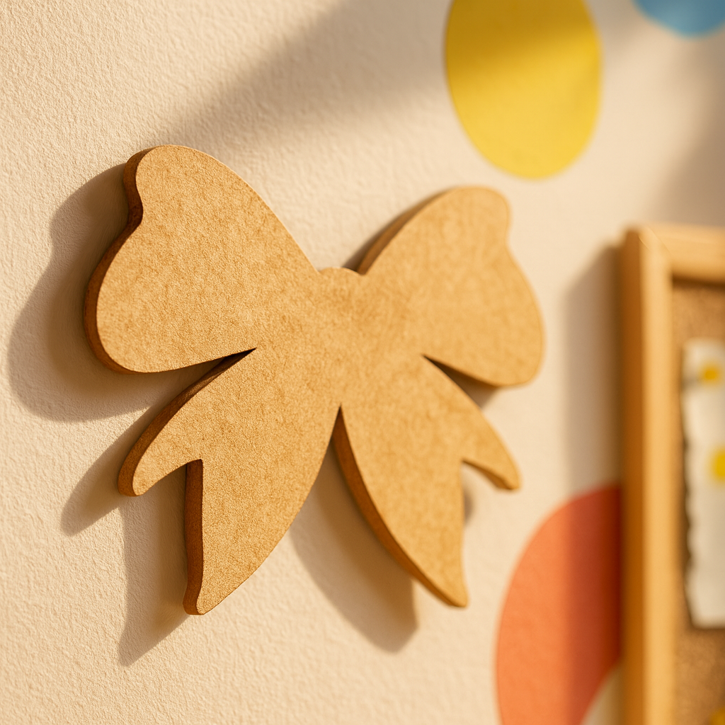 DIY MDF Bow Cutout for Craft, Painting & Home Decor