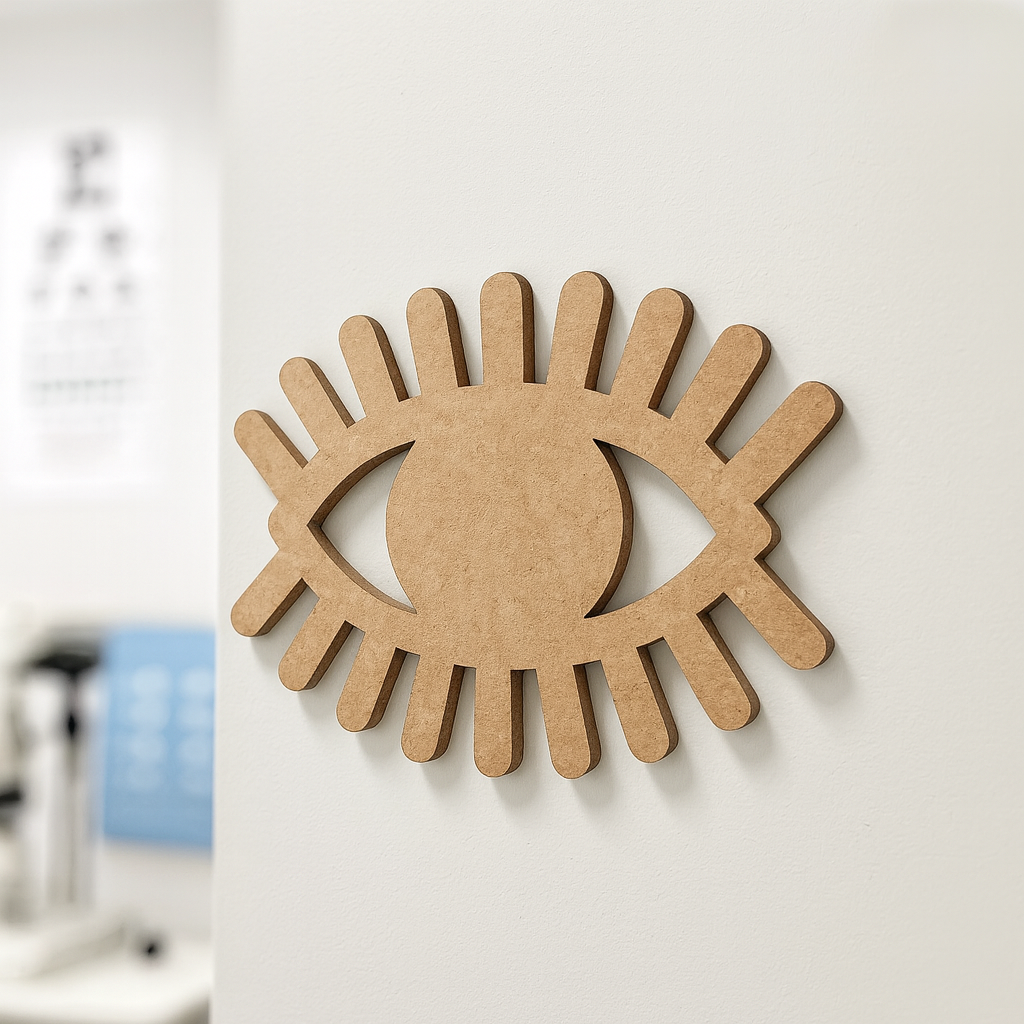 DIY MDF Eye Cutout for Craft, Painting & Wall Decor