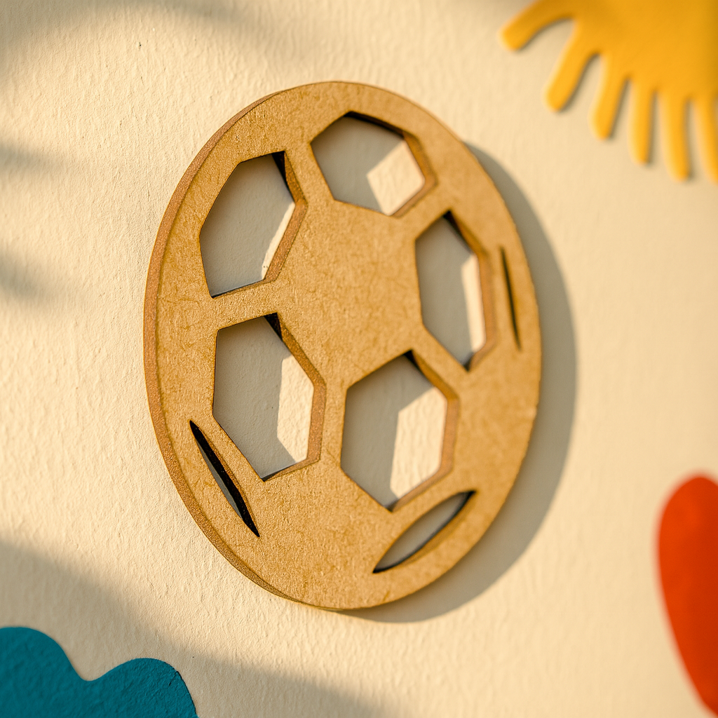 DIY MDF Geometric Circle Cutout for Craft & Wall Decor