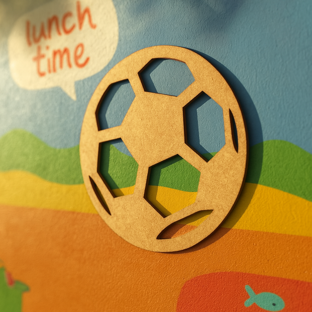 DIY MDF Geometric Circle Cutout for Craft & Wall Decor