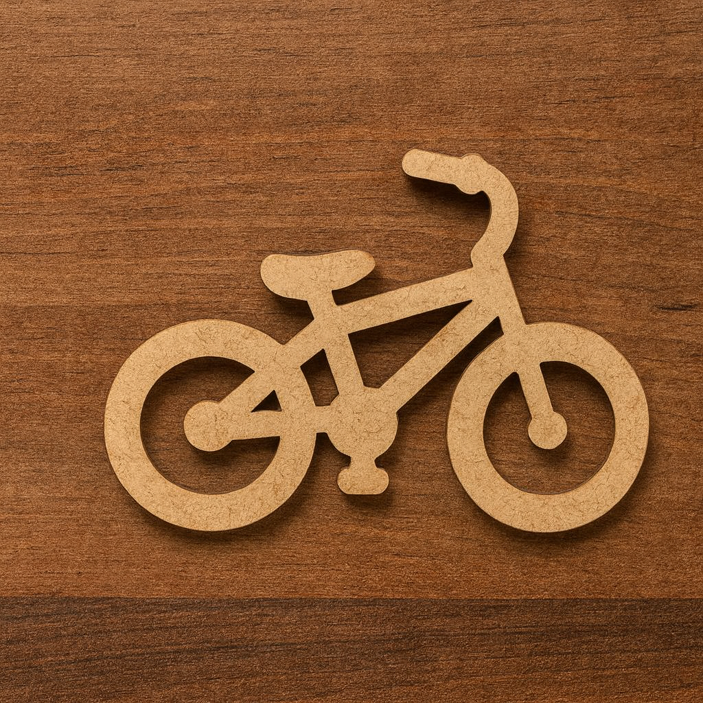 DIY MDF Bicycle Cutout for Craft, Painting & Decor