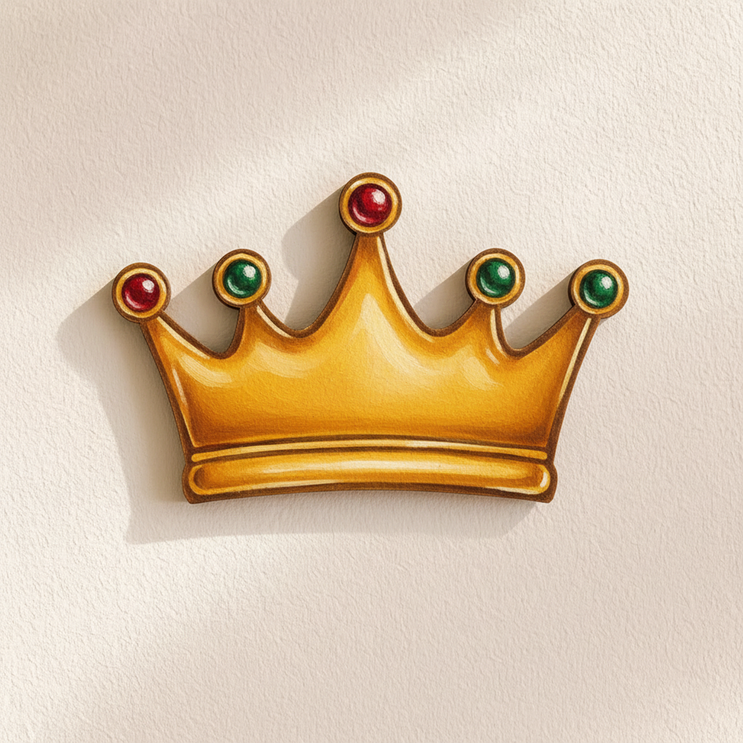 DIY MDF Crown Cutout for Craft, Painting & Decor