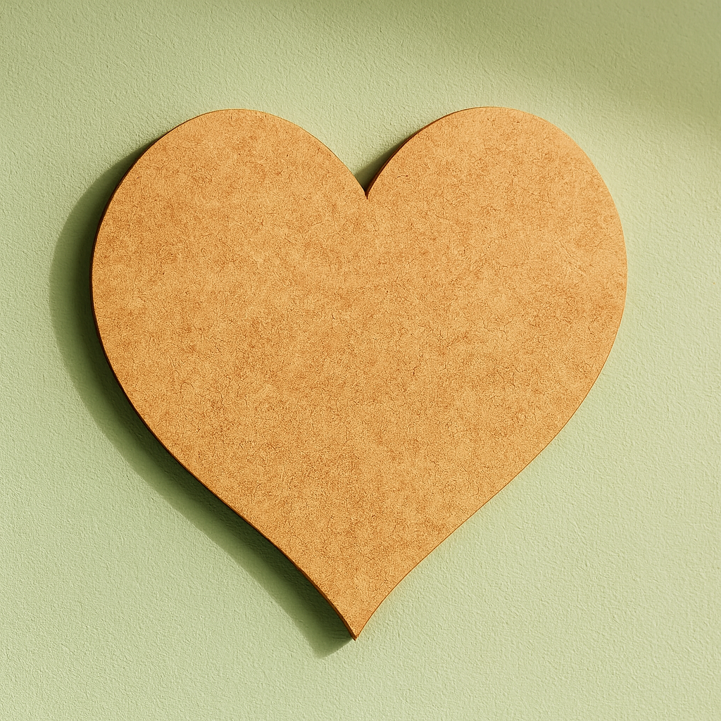 DIY MDF Heart Cutout for Craft, Painting & Decor