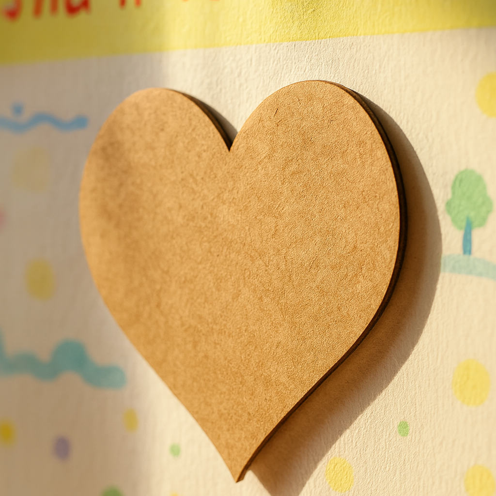DIY MDF Heart Cutout for Craft, Painting & Decor