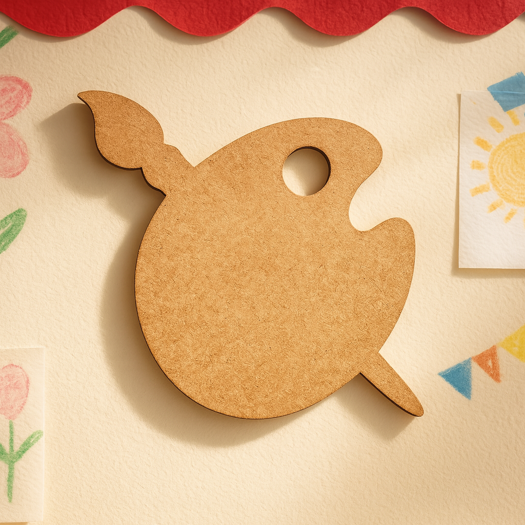 DIY MDF Artist Palette Cutout for Craft & Painting