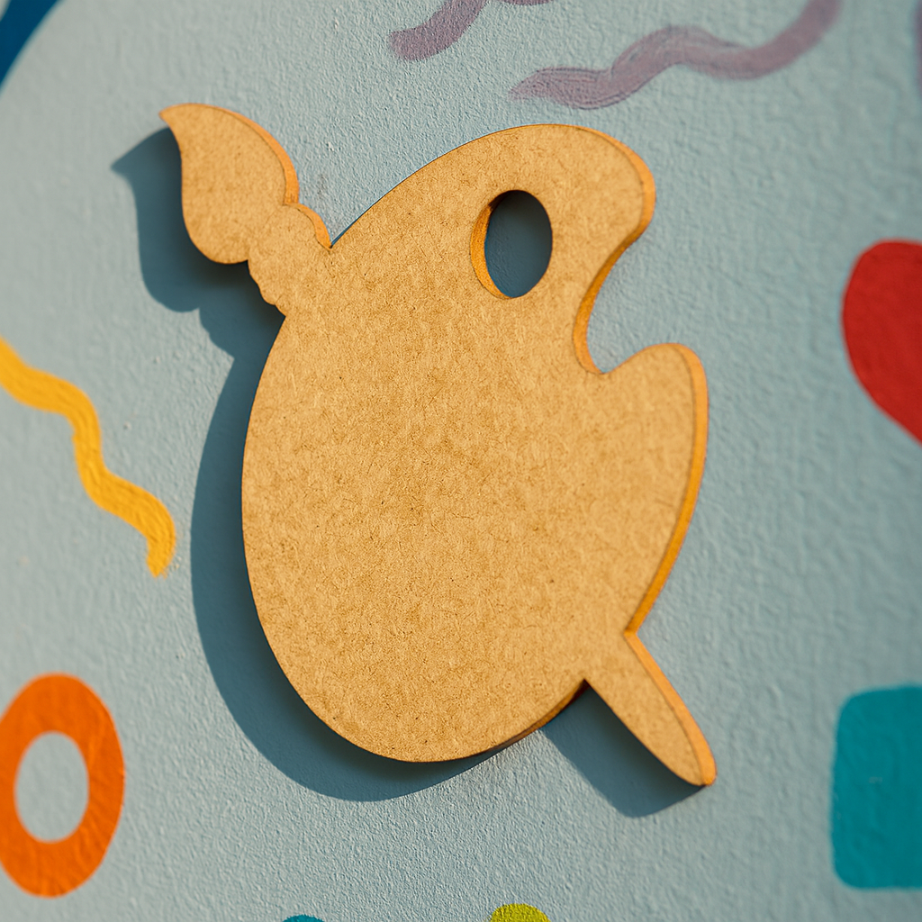 DIY MDF Artist Palette Cutout for Craft & Painting