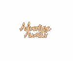 Unpainted MDF Adventure Awaits quote laser cut DIY wall decor craft cutout