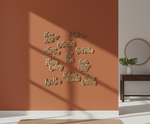 MDF Mini Quote Words Set Wall Decor DIY Craft Cutouts for painting and decoration, mounted on wall