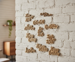 MDF Mini Quote Words Set Wall Decor DIY Craft Cutouts for painting and decoration, mounted on wall