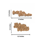 MDF Mini Quote Words Set Wall Decor DIY Craft Cutouts for painting and decoration with size