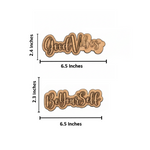 MDF Mini Quote Words Set Wall Decor DIY Craft Cutouts for painting and decoration with size