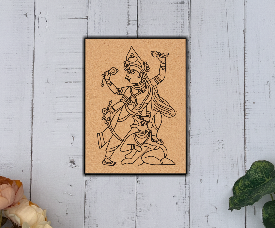 Traditional Painting MDF DIY Art Base with Divine Artwork Design