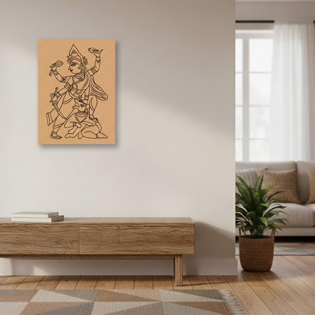 Traditional Painting MDF DIY Art Base with Divine Artwork Design