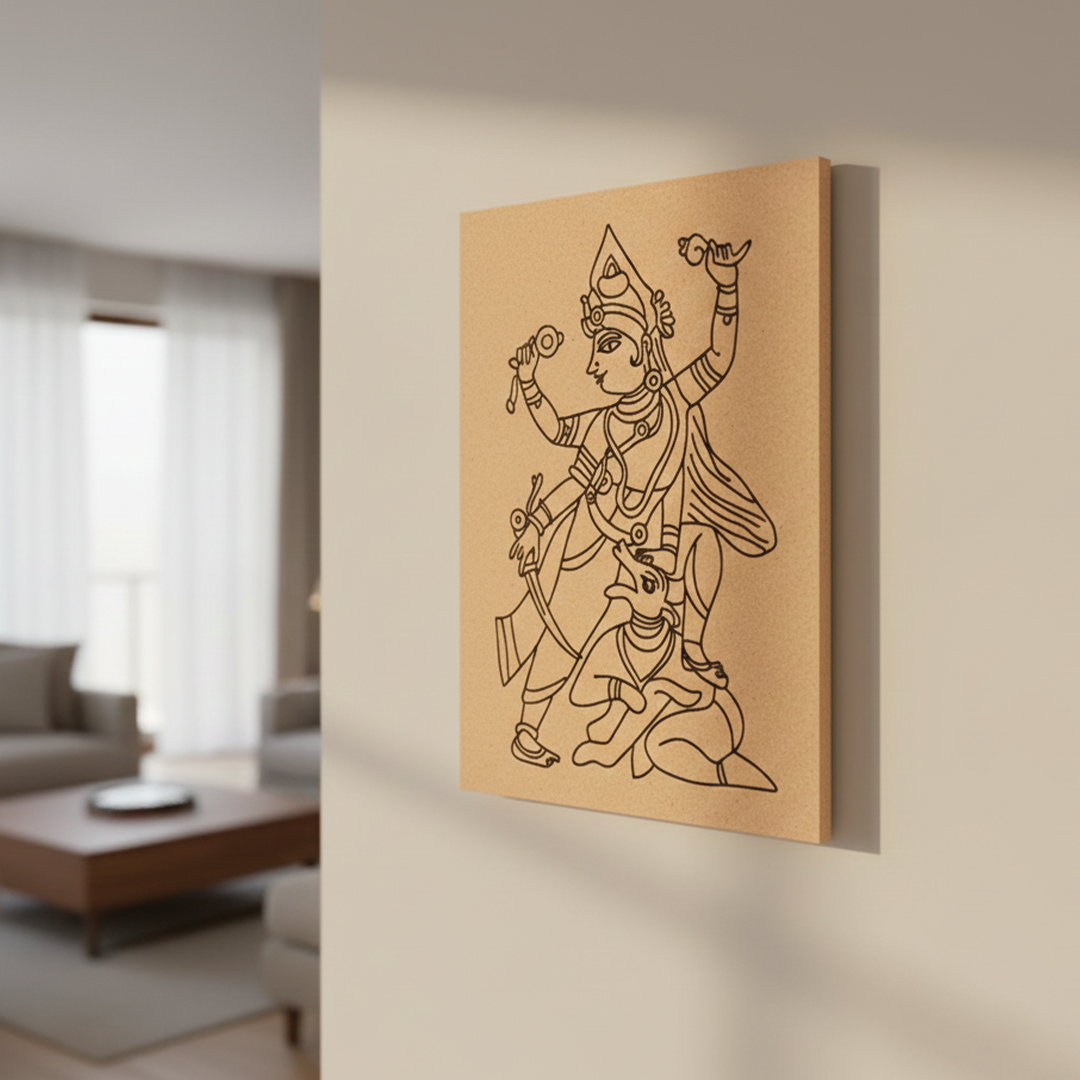 Traditional Painting MDF DIY Art Base with Divine Artwork Design