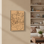 Traditional Painting MDF DIY Art Base with Ganesha Artwork Design