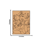 Traditional Painting MDF DIY Art Base with Ganesha Artwork Design with size 